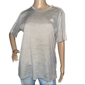 ❤️Adidas AEROREADY Primegreen Gray Athletic Tee Size Small
